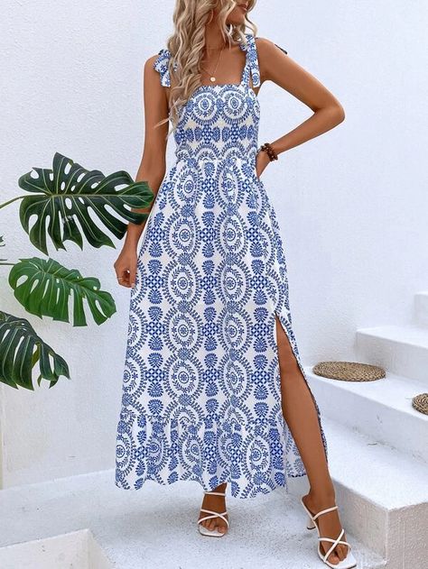 Search Beach Outfits | SHEIN USA Resort Wear For Women Classy, Beachy Dresses, Resort Wear For Women, Marine Uniform, Cami Maxi Dress, Elegant Maxi Dress, Suspender Skirt, Original Fashion, Vestido Casual