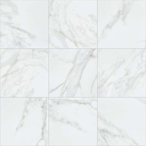 infinity 13x13 tg98d - calacatta Tile and Stone: Wall and Flooring Tiles - Shaw Builder Flooring Calacatta Tile, Stone Wall Texture, White Marble Tiles, Tile Texture, Sample Board, Marble Tile Floor, Glazed Tiles, Gold Ceramic, Tiles Texture