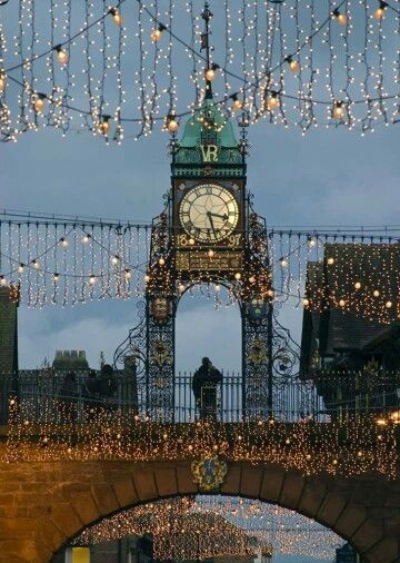 Chester, England Chester City, Christmas In England, Net Lights, Icicle Lights, Led Christmas Lights, England And Scotland, England Travel, British Isles, Uk Travel