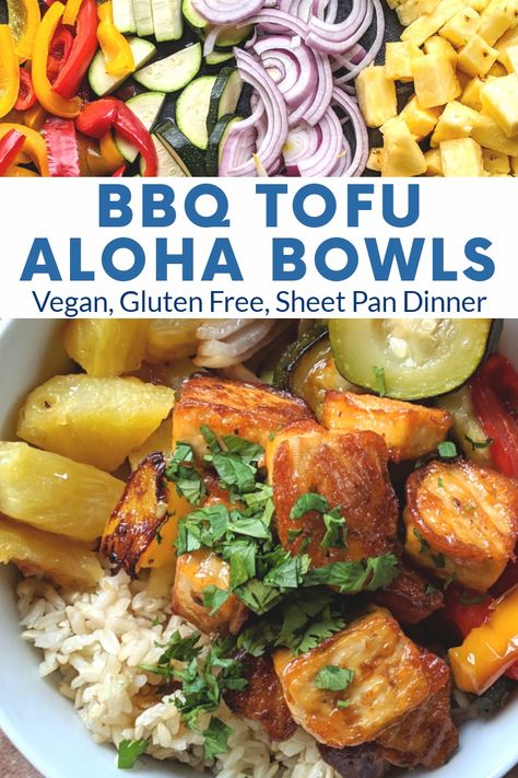 Tofu Bowls, Bbq Tofu, Sheet Pan Dinners Recipes, Protein Packed Meals, High Protein Vegan, Veggie Bowl, Sheet Pan Dinners, Tofu Recipes, Sheet Pan Recipes