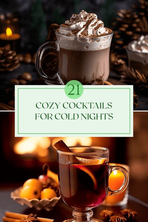 Warm up your winter gatherings with our collection of 21 cozy cocktails that are perfect for chilly evenings. From creamy Spiked Hot Chocolate to comforting Mulled Wine, each recipe is designed to bring warmth and cheer. Enjoy classics like Irish Coffee, Hot Buttered Rum, and the timeless Hot Toddy, alongside intriguing flavors like Glogg and Dog's Nose Irish Hot Toddy Recipe, Hot Coffee Liquor Drinks, Christmas Hot Toddy Winter Cocktails, Hot Drinks Recipes Alcohol, Hot Boozy Drinks Winter Cocktails, Best Hot Toddy Recipe, Hot Coffee Cocktails, Hot Cocktails Alcohol, Winter Coffee Drinks Recipes