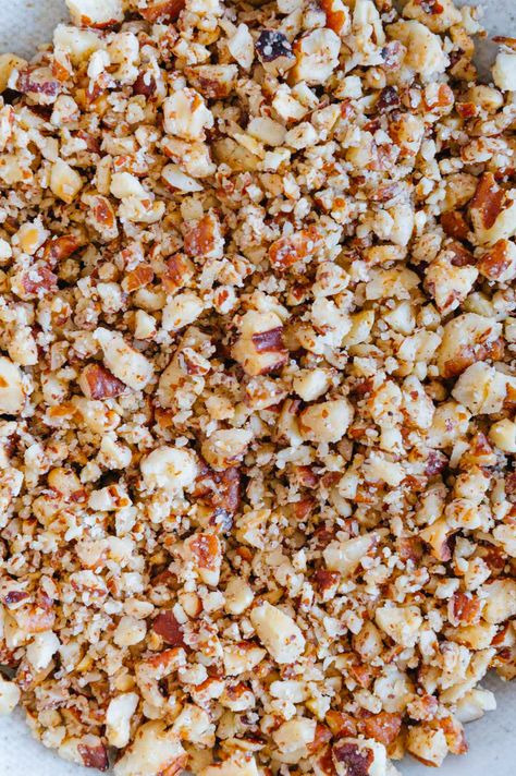 Pecan Crumble, Vegan Pecan, Salted Nuts, Coconut Pecan, Pecan Pralines, Pecan Nuts, Streusel Topping, Crumble Topping, Mini Foods