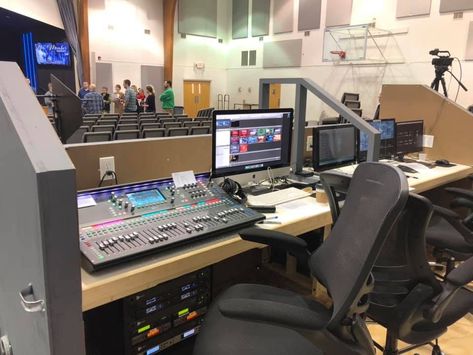 Sound Booth, Technical Theatre, Sound Room, Media Room Design, Church Interior Design, Church Media Design, Church Stage Design, Church Stage, Church Interior