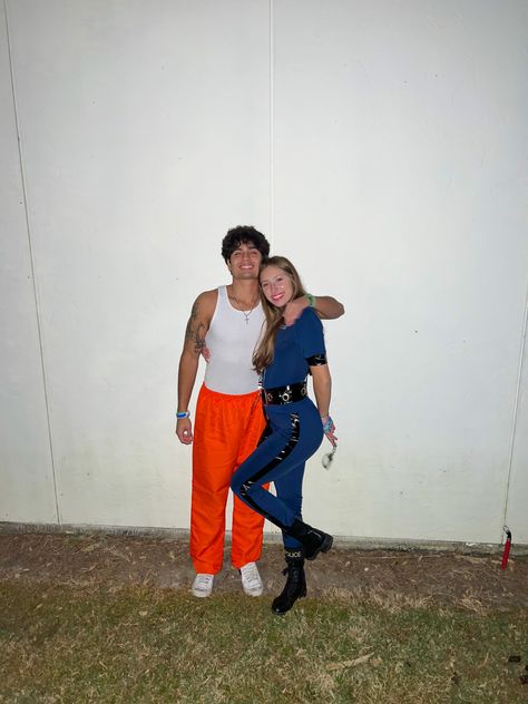 Cops Halloween Costume Couple, Prison Couple Costume, Police And Convict Costume, Couple Halloween Cop And Inmate, Police Woman And Prisoner Costume, Couples Costumes Cop And Prisoner, Police And Robber Costume Couple, Police Officer And Prisoner Costume Couple, Matching Outfits For Halloween