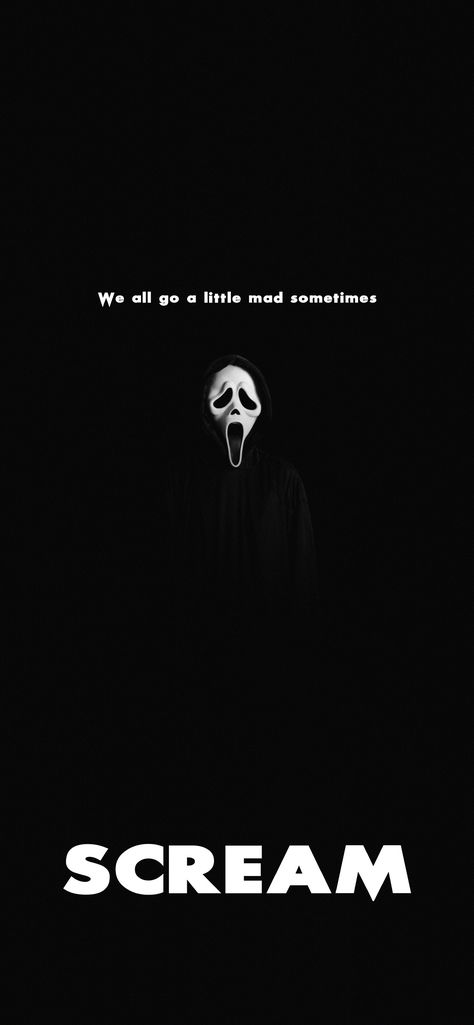 Matching Scream Wallpapers, Horror Aethstetic Wallpaper, Simple Horror Wallpaper, Horror Asethic Wallpaper, Wallpapers Horror Movies, Whats Your Favorite Scary Movie Wallpaper, Ghost Face Quotes, Scream Wallpapers Black, Cool Wallpapers Scream