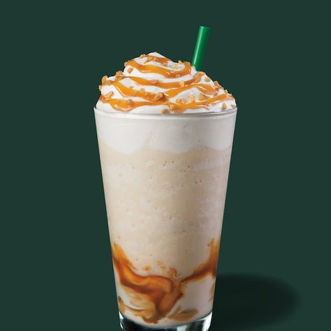 Caramel Ribbon Crunch, Starbucks Caramel Drinks, Vanilla Frappuccino, Caramel Drinks, Best Starbucks Drinks, Caramel Apple Spice, Cinnamon Dolce Syrup, Cinnamon Dolce Latte, Caramel Frappuccino