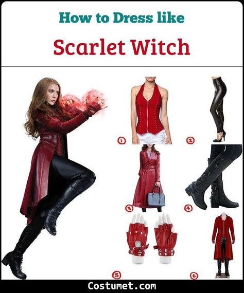 The Scarlet Witch (Wanda Maximoff) Costume for Cosplay & Halloween 2021 Scarlet Witch Cosplay Diy, Wanda Maximoff Cosplay Diy, Wanda Costume Halloween, Halloween Costumes Wanda, Wanda Maximoff Costume Ideas, Diy Wanda Maximoff Costume, Diy Scarlett Witch Costume, Wanda Maximoff Diy Costume, Scarlet Witch Costume Ideas