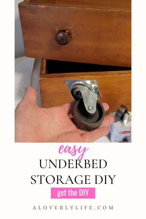 Bed Storage Diy, Under Bed Storage Diy, Diy Under Bed Storage, Diy Storage Under Bed, Reclaimed Wood Dresser, Drawers Repurposed, Old Dresser Drawers, Diy Storage Bed, Underbed Storage Drawers