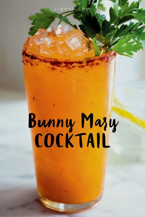 Bunny Mary, Summer Slasher, Easter Cocktails, Spring Entertaining, Cocktail Ideas, Tom Collins, Boozy Drinks, Brunch Cocktails, Cafe Bistro