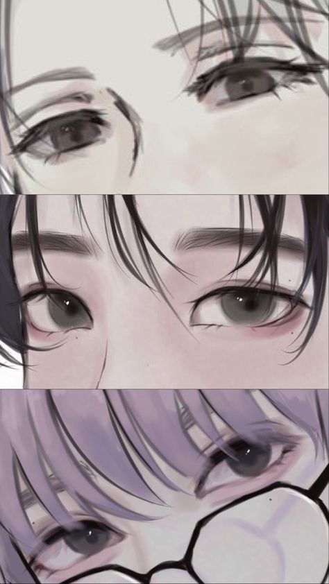 Semi Realism Eye Tutorial, Semi Realism Artstyle, How To Draw Semi Realism Eyes, Eyes Semi Realism, Art Style Inspo Semi Realistic, Jelly Eyes Drawing, Semi Realistic Drawing Eyes, Semi Realism Eyes Tutorial, Semi Realistic Drawing Digital