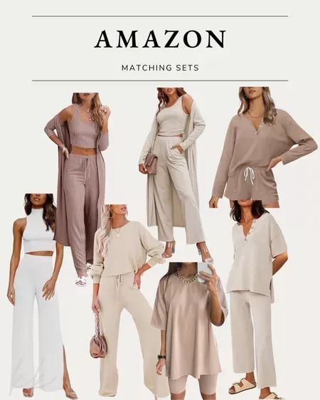 Loungewear Women Over 40, Dressy Loungewear Outfits, Elegant Loungewear Outfits, Quiet Luxury Loungewear, Lounge Wear Sets For Women, Dressy Lounge Outfit, Luxury Loungewear Aesthetic, Amazon Loungewear Sets, Rich Loungewear