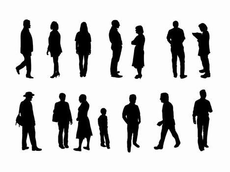 people in the distance photos or art | Are you looking for a variety of people in either an outline or ... People Outline, Engineer Cartoon, Person Sketch, Person Outline, Simple Person, Silhouette People, People Logo, Sketches Of People, Tattoo Stencil Outline