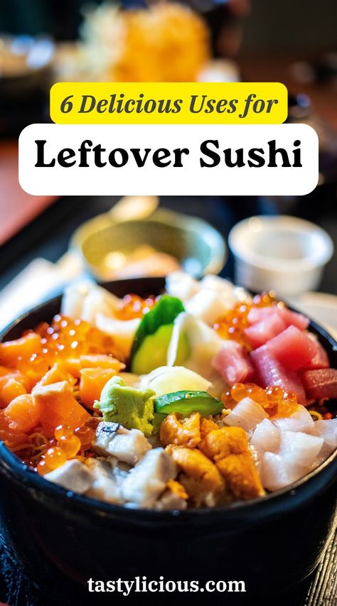 What can I make with leftover sushi | how to use leftover sushi | leftover sushi recipes | Sushi leftovers dinner | summer dinner recipes | healthy lunch ideas | dinner ideas | breakfast ideas | easy healthy dinner recipes Leftover Sushi Rice Recipes, Leftover Sushi Rice, Sushi Recipes For Beginners, Salmon Sushi Recipes, Recipes Sushi, Mango Sushi, Breakfast Ideas Easy Healthy, Fried Sushi, Sashimi Recipe