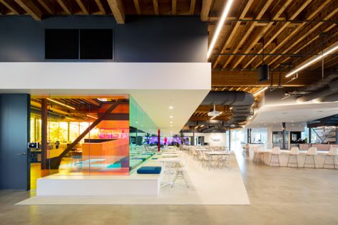 Canvas Worldwide Offices – Playa Vista Glass Office, Glass Walls, Design A Space, Ad Agency, Workplace Design, Retail Design Blog, Architecture Office, Advertising Agency, Dichroic Glass