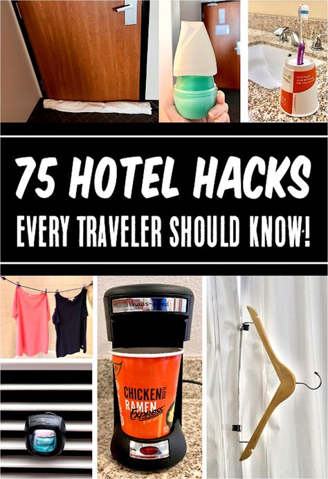 Hotel Room Travel Hacks Hotel Tips And Tricks Life Hacks, Travel For Work Tips, Hotel Organization Ideas, Travel Space Saving Hacks, Hotel Renovation Ideas, Packing List For Hotel Stay, Hotel Storage Ideas, Hotel Room Living Hacks, Travel Tips And Tricks Hacks