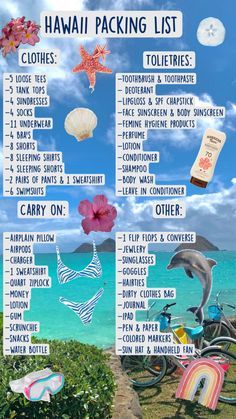 Hawaii Honeymoon Packing List, Beach Trip Packing List, Summer Vacation Packing List, Beach Trip Packing, Summer Vacation Essentials, Summer Vacation Packing, Hawaii Trip Planning, Honeymoon Packing List, Hawaii Packing List