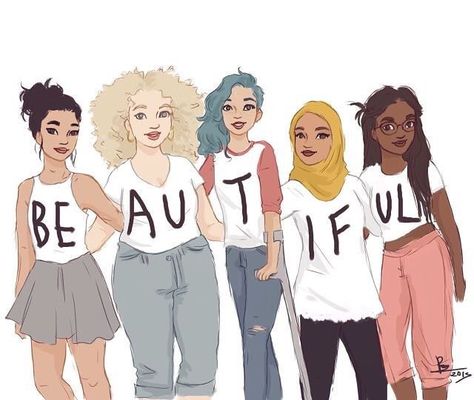 Tag someone who is beautiful & remember beauty comes in all different colors shapes and sizes