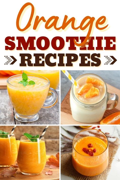 Low Carb Shakes, Orange Smoothie Recipes, Carrot Smoothie, Banana Shake, Healthy Smoothie Recipes, Orange Smoothie, Smoothies Recipes, Smoothie Mix, Morning Drinks