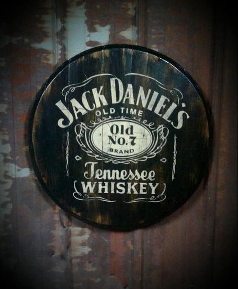 Carhart Beanie, Jack Daniels Decor, Jack Daniels Barrel, Jack Daniels Logo, Jack Daniel's Tennessee Whiskey, Barrel Projects, Barrel Decor, Whiskey Barrels, Whiskey Bar