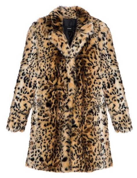 Leopard Faux Fur Coat Faux Turtleneck, Leopard Print Faux Fur Coat, Leopard Fur Coat, Vintage Faux Fur Coat, Brown Faux Fur Coat, Pixie Market, 2000s Clothes, Leopard Coat, Leopard Print Coat