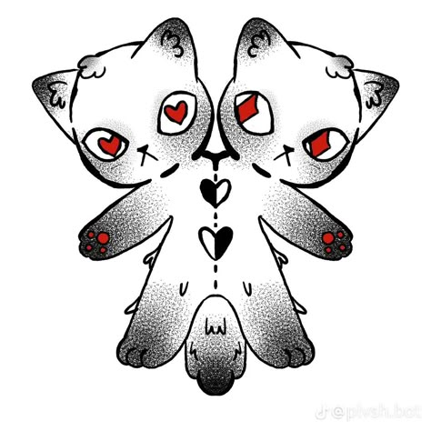 Cute Creepy Doodles, Cute Skull Art, Cute But Creepy Art, Emo Cat Drawing, Goth Tattoo Ideas Creepy Cute, Creepy Cute Tattoos, Cute Creepy Drawings, Goth Doodles, Gothic Doodles