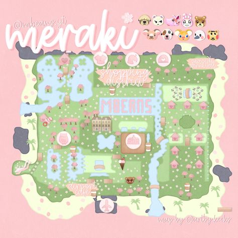 Animal Crossing Sanrio Themed Island, Animal Crossing Girly Island, Animal Crossing Sakura Island, Anch Island Names, Animal Crossing Heart Island, Acnh Island Entrance Ideas Kawaii, Cutecore Island Acnh, Pink Acnh Island Ideas, Acnh Sakura Island