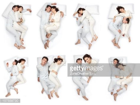 Stock Photo : composition of sleep pose beautiful love couple with pajamas isolated Croquis, Sleeping Pose, Star Pillow, Sleep Health, Sleeping Positions, Sleep Problems, Head & Shoulders, Lip Colour, Photo Story