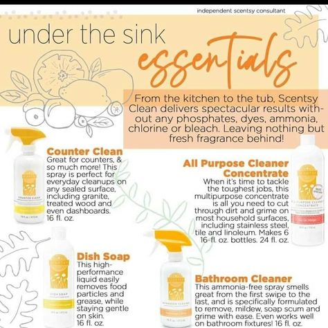 Scentsy Cleaning Products, Scentsy Clean, Scentsy Ideas, Cleaning Games, Scentsy Consultant Ideas, Counter Clean, Scentsy Fragrance, Electric Candle, Fabric Spray