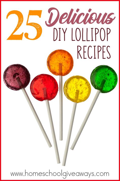 Lollipops can be used for a variety of purposes. From nausea to pain relief to enjoyment. Check out these delicious DIY Lollipop Recipes! Sucker Recipe Homemade Lollipops, Diy Lollipops, Diy Suckers Lollipops, Diy Lollipop, Lollipops Diy, Homemade Lollipops, Hard Candy Recipes, Hard Candy Lollipops, Lollipop Recipe