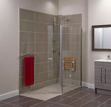 Small Wet Room Ideas, Disabled Wet Room, Wet Room Ideas, Small Wet Room, Small Shower Room, Disabled Bathroom, Wet Room Tiles, Wet Room Flooring, Walk In Showers