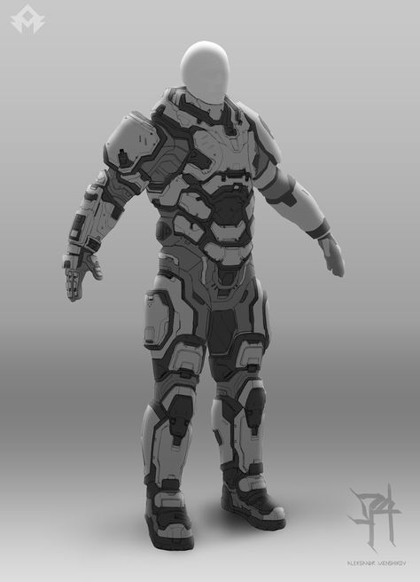 ArtStation - Sci_Fi Armor, Aleksandr Menshikov Sci Fi Armor, Tactical Armor, Cyberpunk Armor, Futuristic Armor, Futuristic Armour, Combat Armor, Sci-fi Armor, Power Armor, Cyberpunk Character