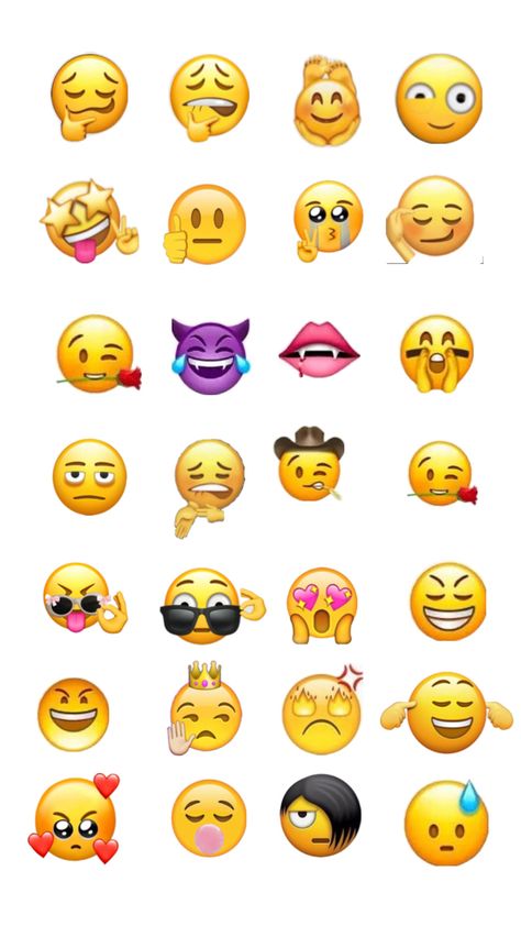 Emojis We Need, Cute Ios Emoji, Emojis Aesthetic, Custom Emoji, Ios Emojis, Custom Emojis, Images Emoji, Emoji Stickers Iphone, Ios Emoji