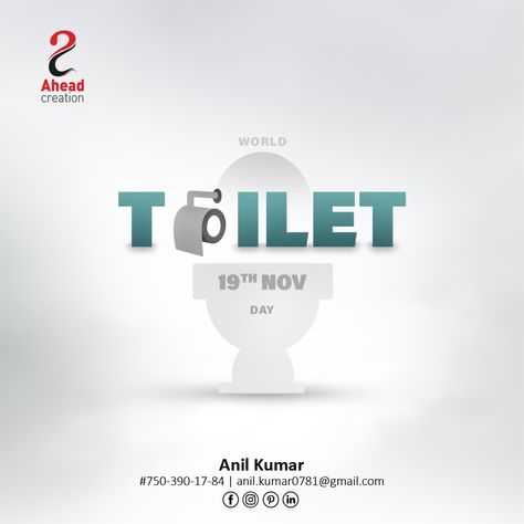 World Toilet Day Creative Ads, Toilet Day, World Toilet Day, Music Ads, Ads Design, Grafic Design, Illustrator Tutorials, Creative Ads, Ads Creative