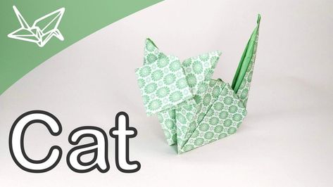 Origami Work, Origami Cat Instructions, Halloween Origami, Paper Folding Crafts, Origami Step By Step, Origami Artist, Origami Videos, Origami Models, Origami Ideas