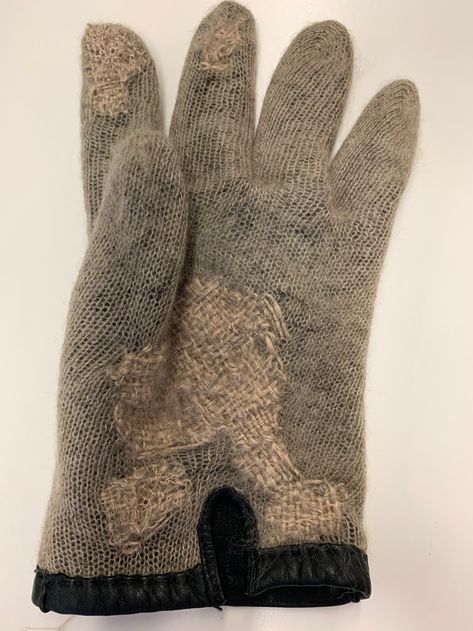 Darning – Repairing My Winter Gloves – SewAndrew Big Needle, Visible Mending, Vintage Bakelite, Winter Gloves, Get Shot, Running Stitch, Blanket Stitch, Knitted Gloves, Leather Gloves