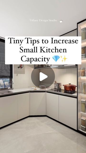 Tiffany design studio💎 on Instagram: "Wait for it ⤴️💎💡✨
•
•
•
#tiffanydesignstudio #kitchendesignideas #smallkitchen #kitchencabinetdesign" Kitchen Corner Tall Cabinet Ideas, Kitchen Wall Storage Cabinets, Small Kitchen Modular Design, Small Kitchen Cabinet Design, Kitchen Corner Storage, Modular Kitchen Ideas, Kitchen Storage Units, Kitchen Design Small Space, Modular Kitchen Cabinets