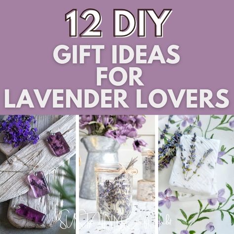 Homemade Gifts With Lavender, Lavender Homemade Gifts, Handmade Lavender Gifts, Lavender Gift Basket Ideas, Lavender Gift Ideas, Crafts With Lavender, Lavender Gifts Diy, Lavender Diy Ideas, Lavender Crafts Diy