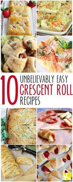 Pie, Crescent Dough Recipes, Easy Crescent Roll Recipes, Pillsbury Crescent Roll Recipes, Crescent Roll Recipes Dinner, Recipes Using Crescent Rolls, Easy Crescent Rolls, Crescent Recipes, Pillsbury Recipes