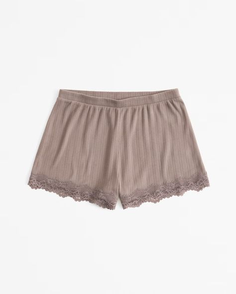 Women's Lace and Pointelle Sleep Short | Women's Intimates & Sleepwear | Abercrombie.com