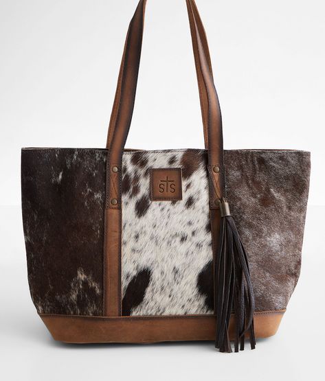 STS Cheyenne Leather Tote - Women's Bags in Cowhide | Buckle Western Purses, Fit Check, Leather Fabric, Women's Bags, No Way, Pocket Pouch, Leather Tote, Color Patterns, Apparel Accessories