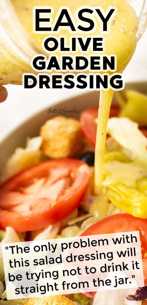 Garden Salad Dressing Recipe, Copycat Olive Garden Salad, Olive Garden Salad Dressing Recipe, Garden Salad Dressing, Garden Salad Recipe, Olive Garden Dressing, Olive Garden Salad Dressing, Easy Salad Dressing Recipes, Italian Dressing Recipes