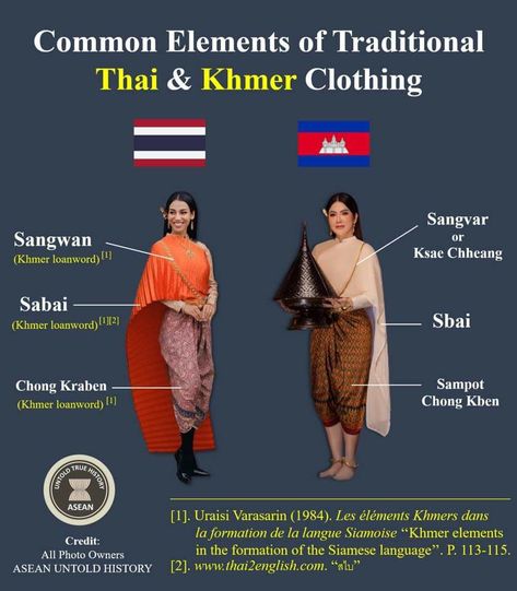 Cambodia Clothes, Cambodia History, Thai Aesthetic, Cambodia Clothing, Royalty Clothes, Khmer People, Cambodia Flag, Cambodian Clothes, Cambodia Beaches