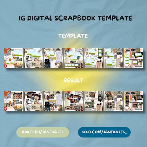 Dump 5 Instagram Digital Scrapbook Template - ja's Ko-fi Shop - Ko-fi ❤️ Where creators get support from fans through donations, memberships, shop sales and more! The original 'Buy Me a Coffee' Page. Scrapbook Templates Canva Free, Canva Scrapbook Template, Instagram Scrapbook Post, Canva Scrapbook, Ig Carousel, Digital Ideas, Decor School, Scrapbook Template, Journal Lettering