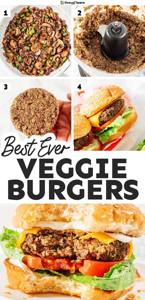 Veggie Burger Recipe Easy, Grillable Veggie Burger, Easy Veggie Burger, Vegan Veggie Burger, Vegetarian Burger Recipe, Veggie Burger Patties, Meatless Burgers, Vegetable Burger, Best Veggie Burger