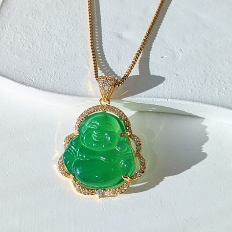 Buddha Necklaces | Gogo Lush Jade Buddha Necklace, Style An Outfit, Buddha Pendant Necklace, Jade Buddha, Buddha Necklace, Buddha Pendant, Bible Facts, Women Cosmetics, Lv Monogram