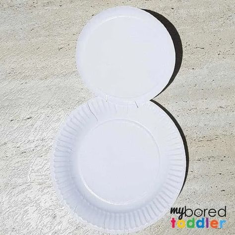 Paper Plate Snowman Craft - My Bored Toddler Paperplate Christmas Crafts, Paper Plate Snowman, Christmas Activities For Toddlers, Activity For Toddlers, Snowman Craft, Christmas Crafts For Toddlers, Inexpensive Crafts, Make A Snowman, Christmas Activity