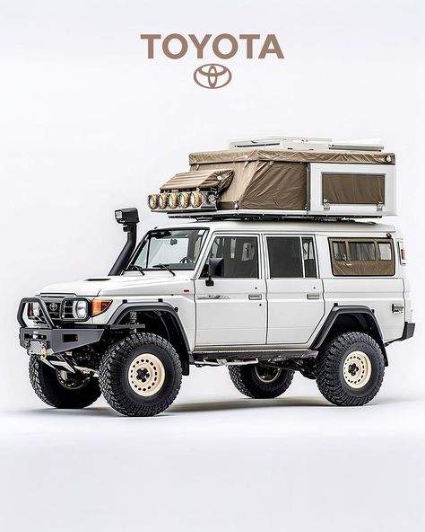 70 Series Safari Camper #fj60 #smilespergallon #overlandtravel #overland #driveclassics #fj40 #trucksofinstagram #petrolicious… | Instagram Suv Life, Ruff Riders, Toyota Overland, Jeep Names, Toyota Cruiser, Land Cruiser 70 Series, Campervan Life, Cool Jeeps, Toyota 4