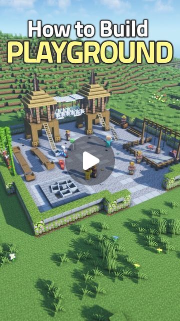 Playground Minecraft, Play Ground, Minecraft House, Background Music, The Golden Age, Minecraft Houses, Golden Age, How To Build, The Golden