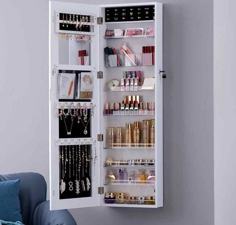 Mirror Shelves Bedroom, Full Length Mirror Dressing Table In Bedroom, Cabinet Mirror Bedrooms, Full Mirror Wall Bedroom, Wall Mounted Mirror Bedrooms, Dressing Table Arrangement Ideas, Female Wardrobe Design Ideas, Full Length Mirror In Bedroom On Wall, Dressing Unit With Storage