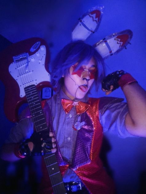 Kawaii, Glamrock Bonnie Cosplay, Bonnie Cosplay, Bonnie Costume, Human Fnaf, Fnaf Cosplays, Glamrock Bonnie, Comic Con Costumes, Fnaf Cosplay